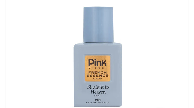 عطر پلاکدار مردانه پینک ویژوآل مدل BY kilian straight to Heaven حجم 30میلی لیتر