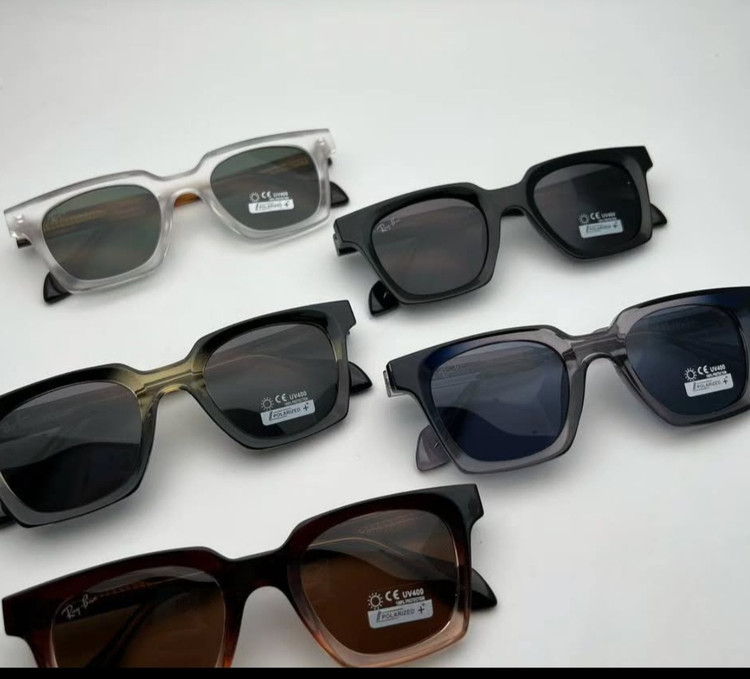 عینک افتابی زنانه مدل Ray Ban فریم مستطیل